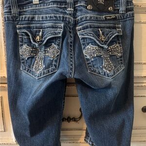 Miss Me Sparkling Cross Denim Jeans